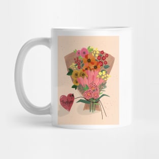 Thankyou Floral Bouquet Mug
